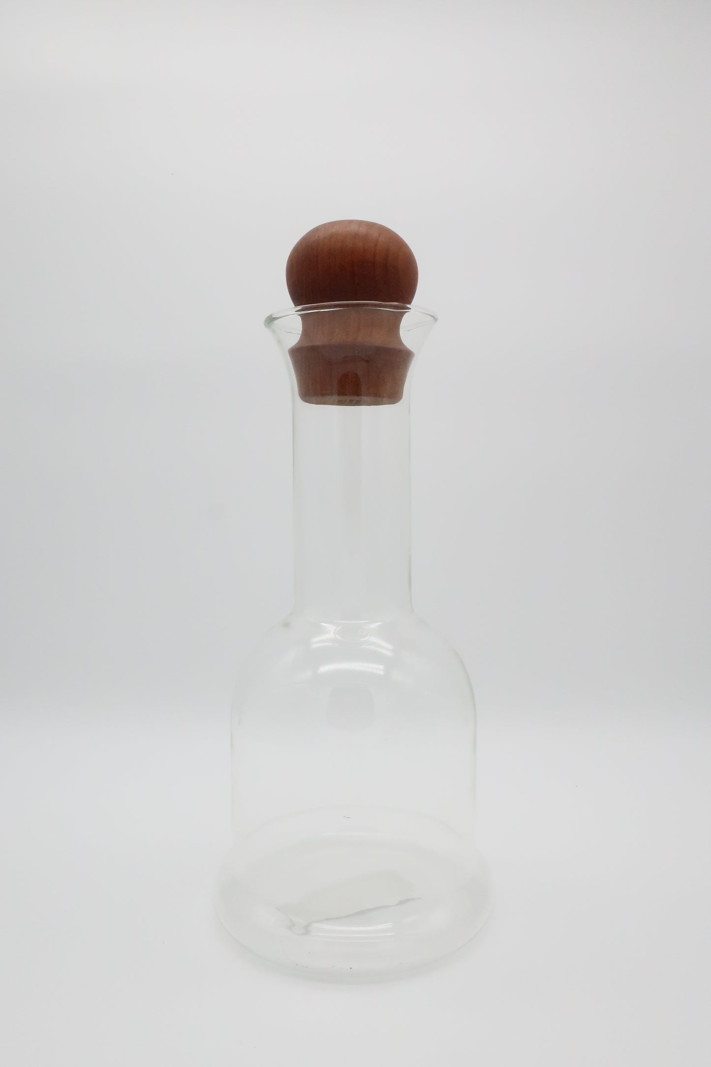 Dansk Glass & Wood Wine Carafe