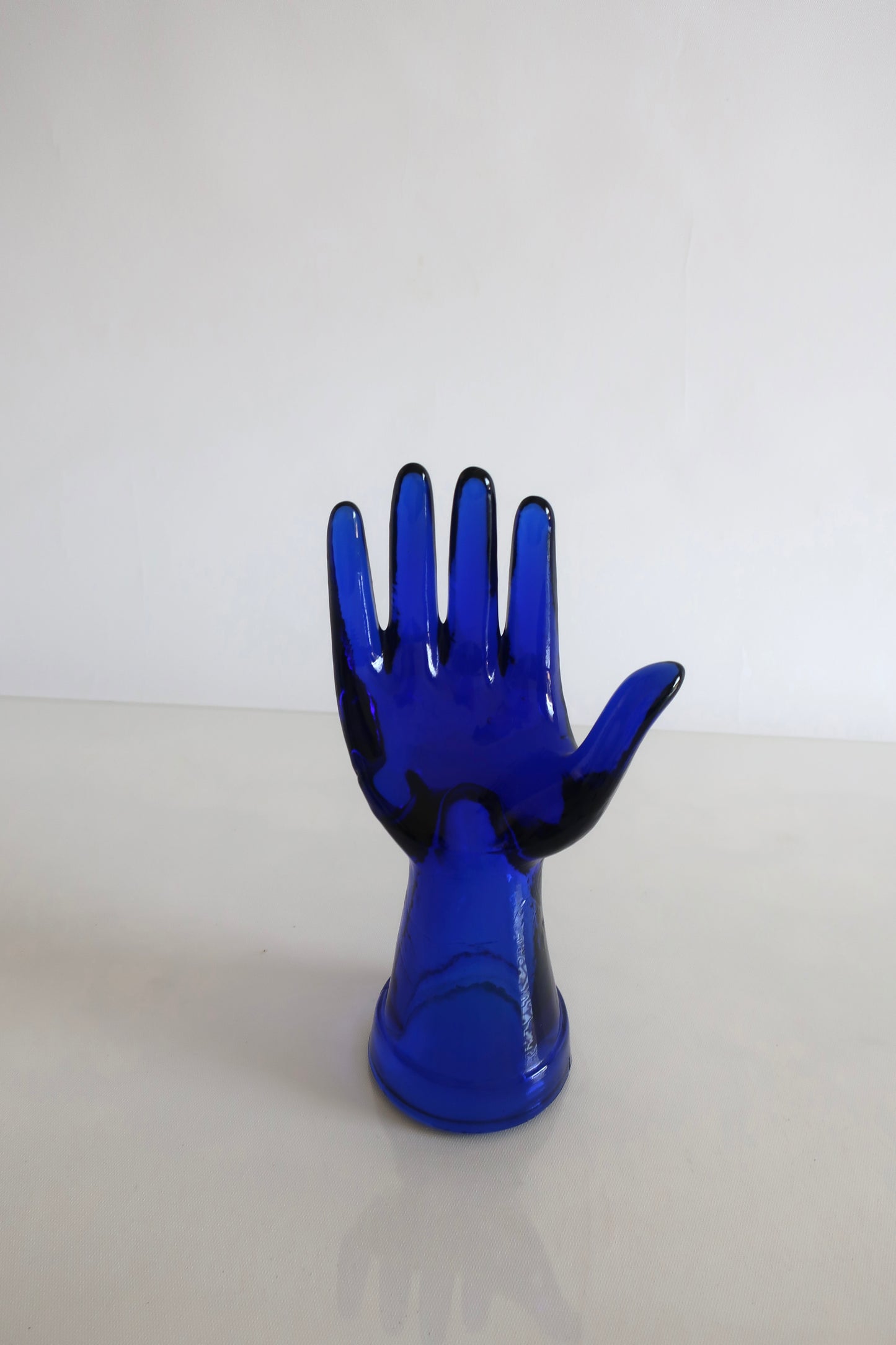 Cobalt Blue Glass Hand