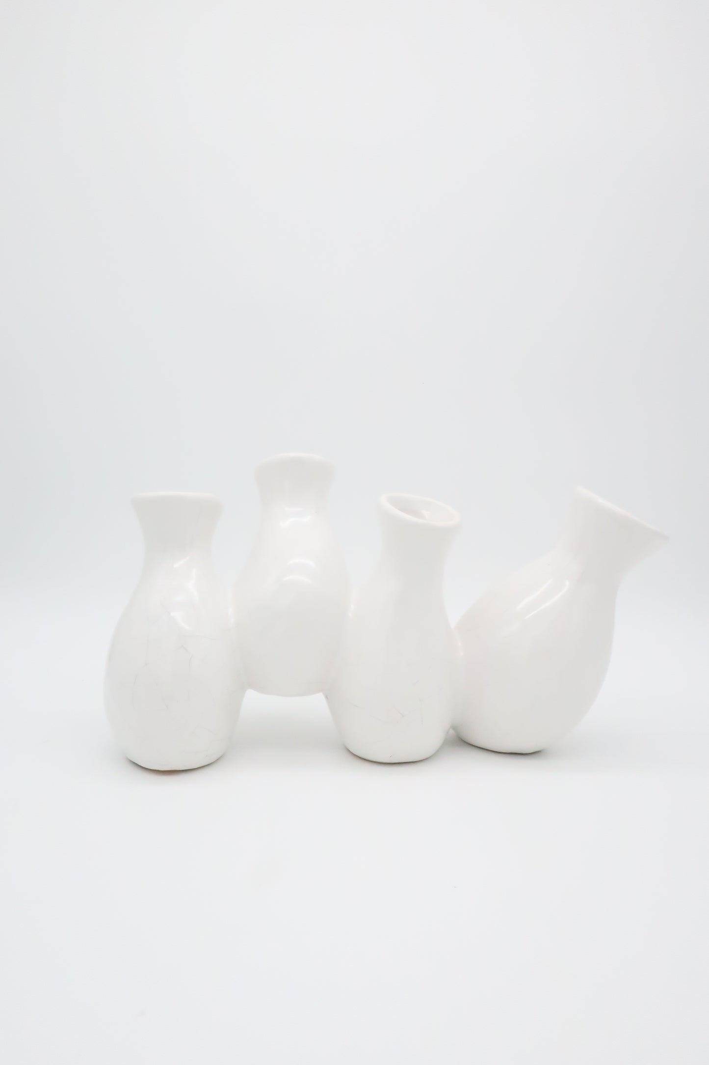 White Ceramic Propagation Bud Vase