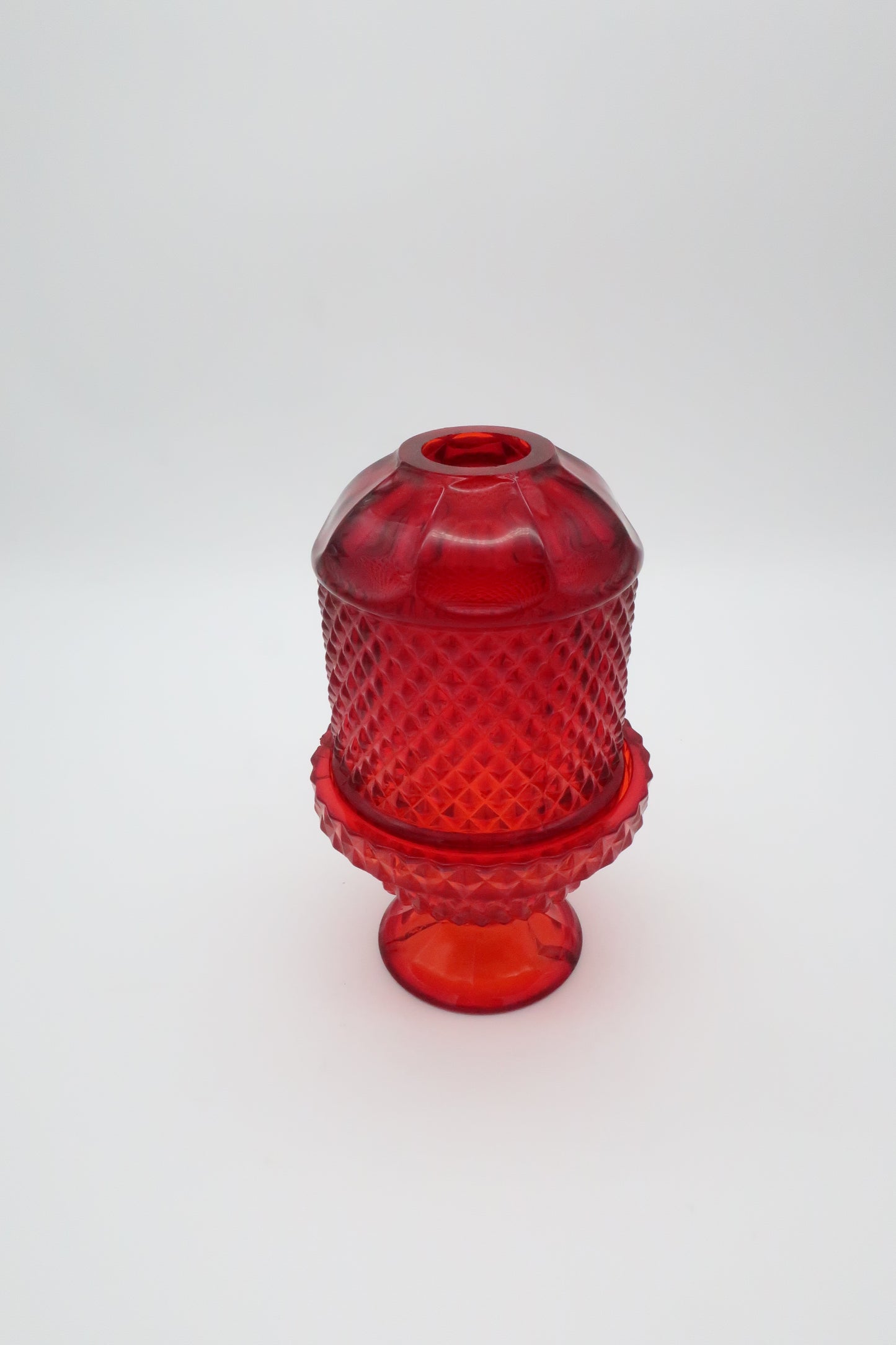 1970’s Viking Ruby Glass Fairy Lamp