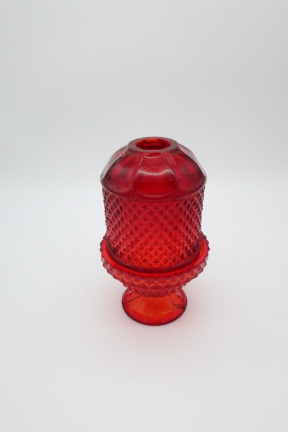 1970’s Viking Ruby Glass Fairy Lamp