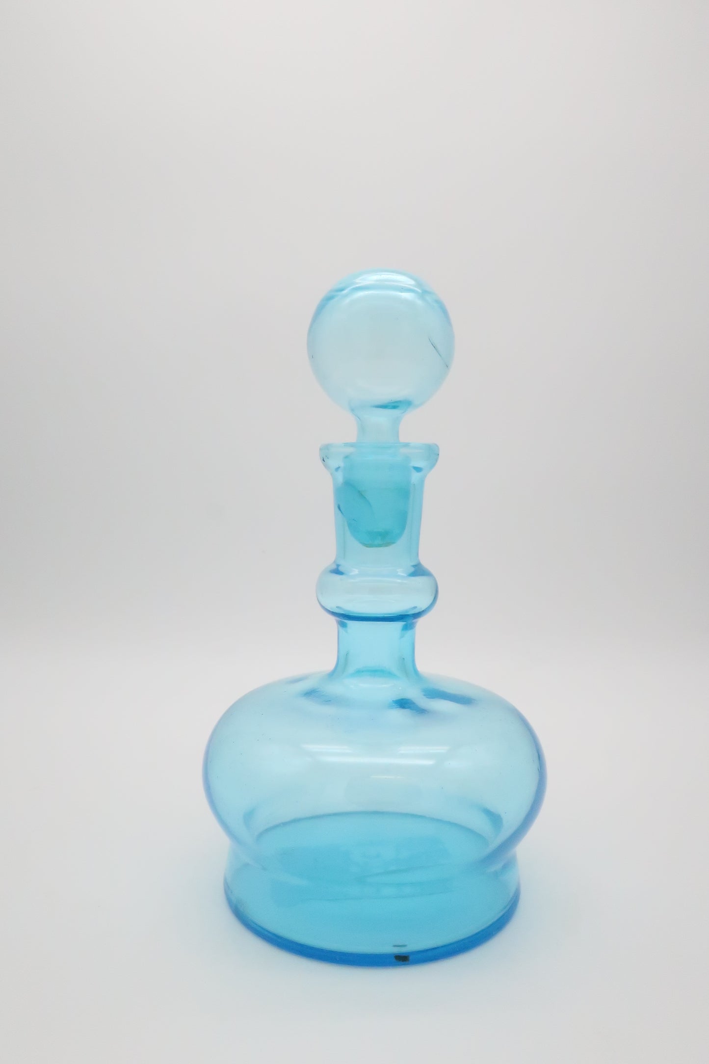 1970's Italian Blue Decanter