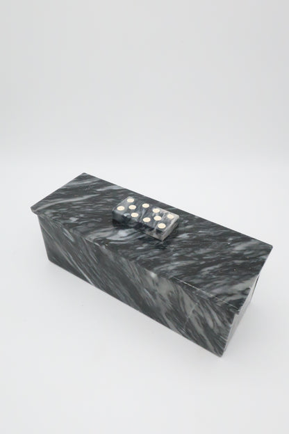 Black Marble Domino Set