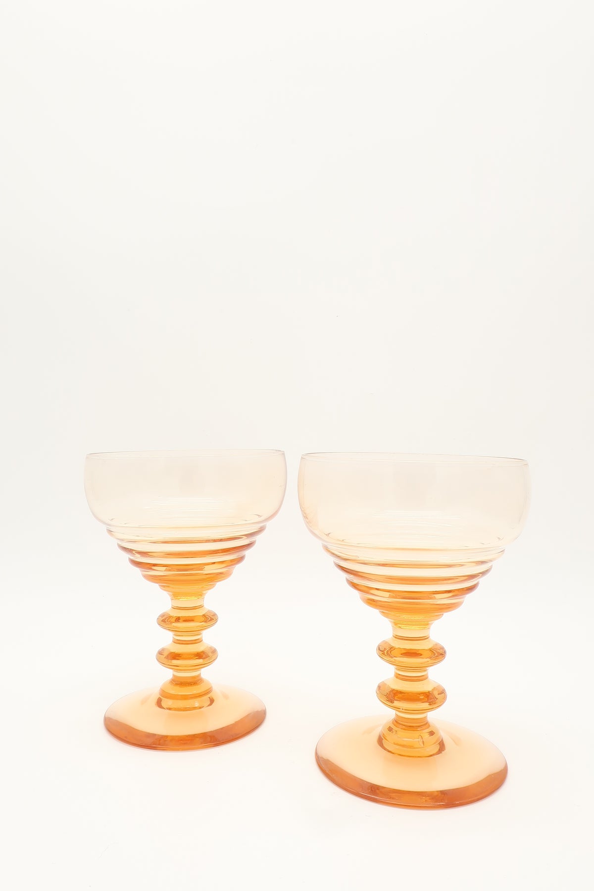 1950s Peachy Orange Coupes