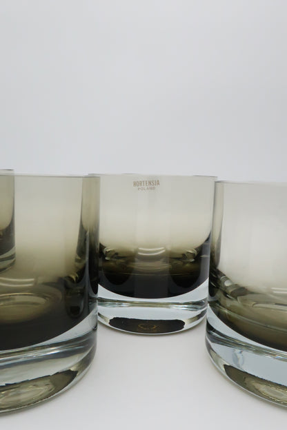 Hortensia Poland Brown Whiskey Glasses