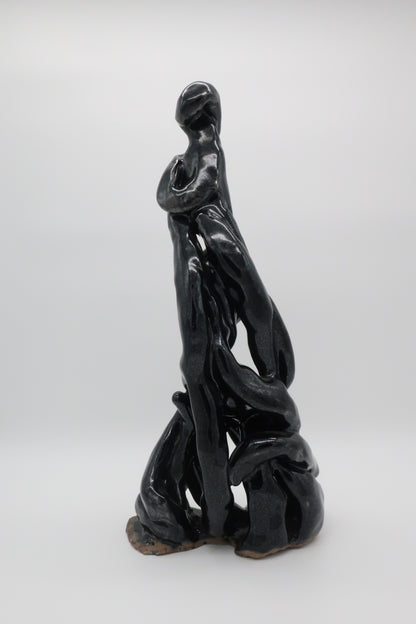 Woman Glazed Pottery Sculpture