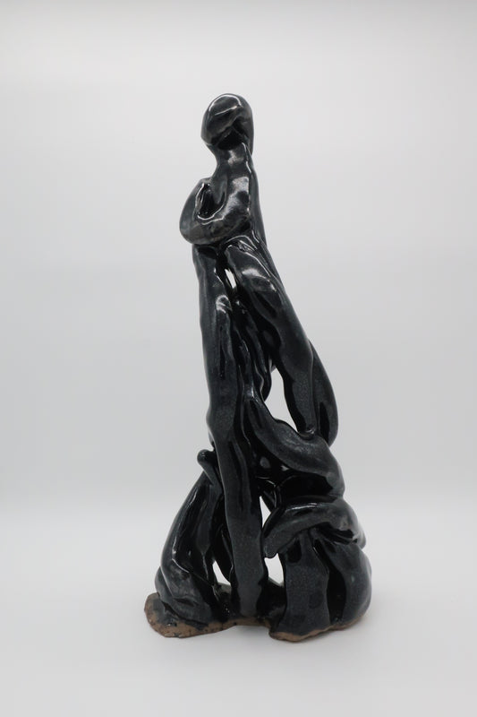 Woman Glazed Pottery Sculpture