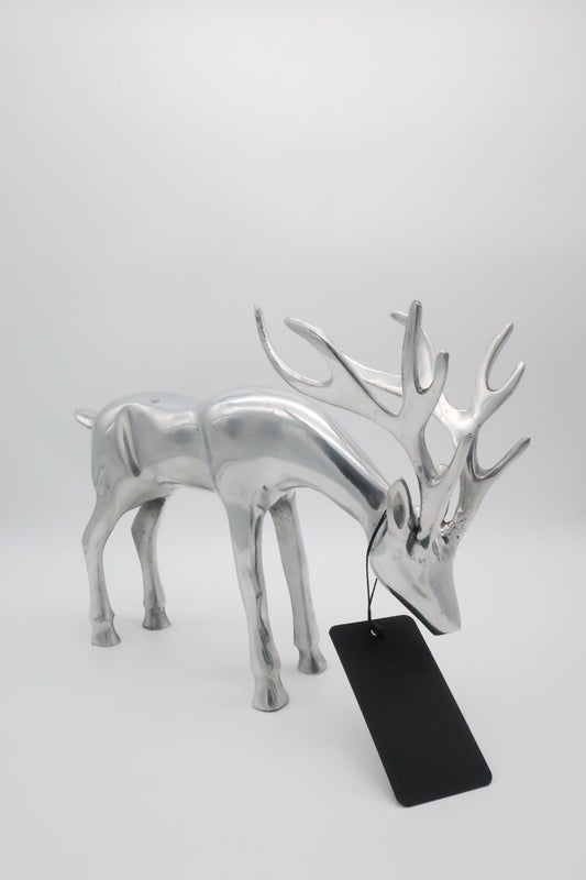 Silver Metal Reindeer