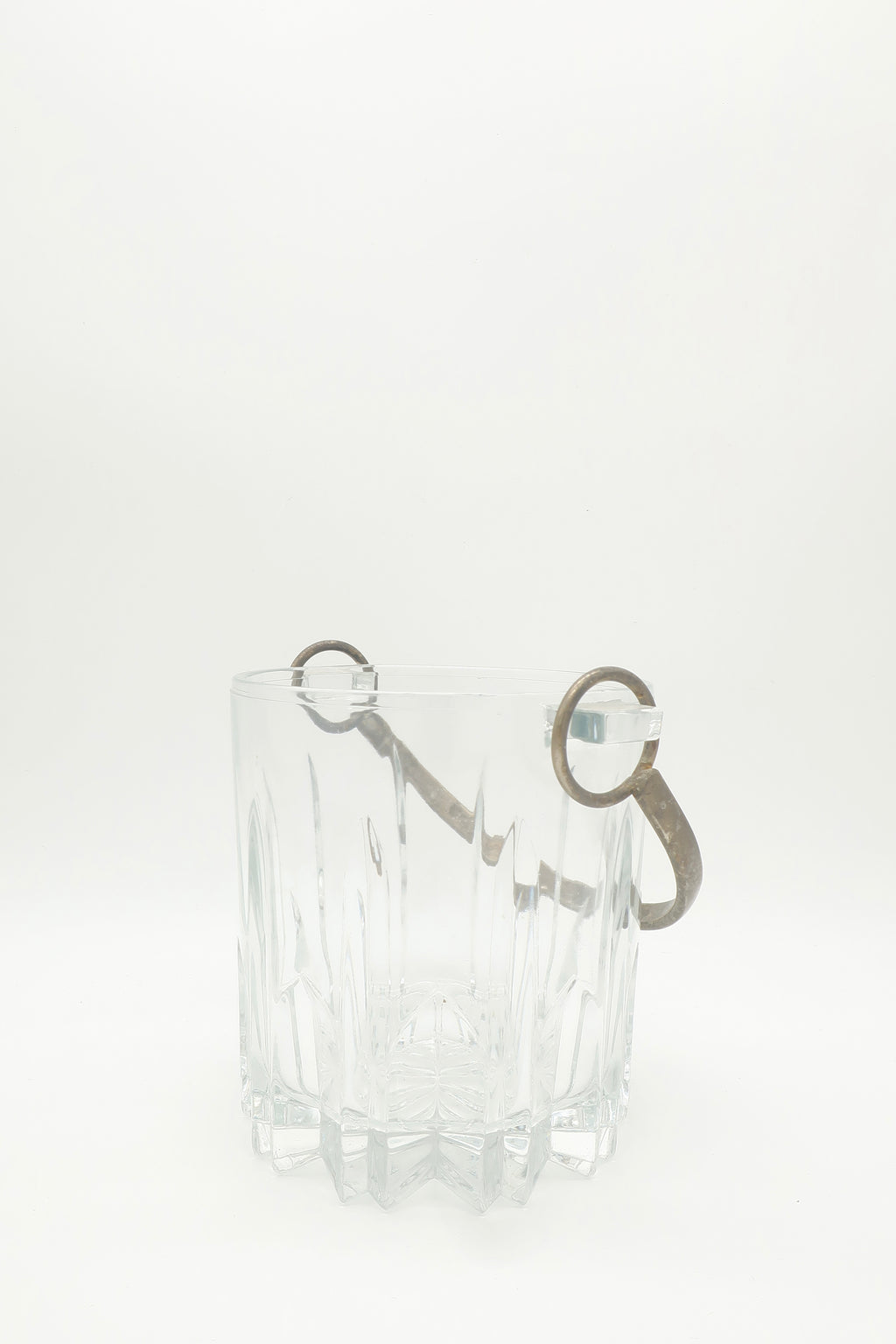 Clear Glass Ice Bucket