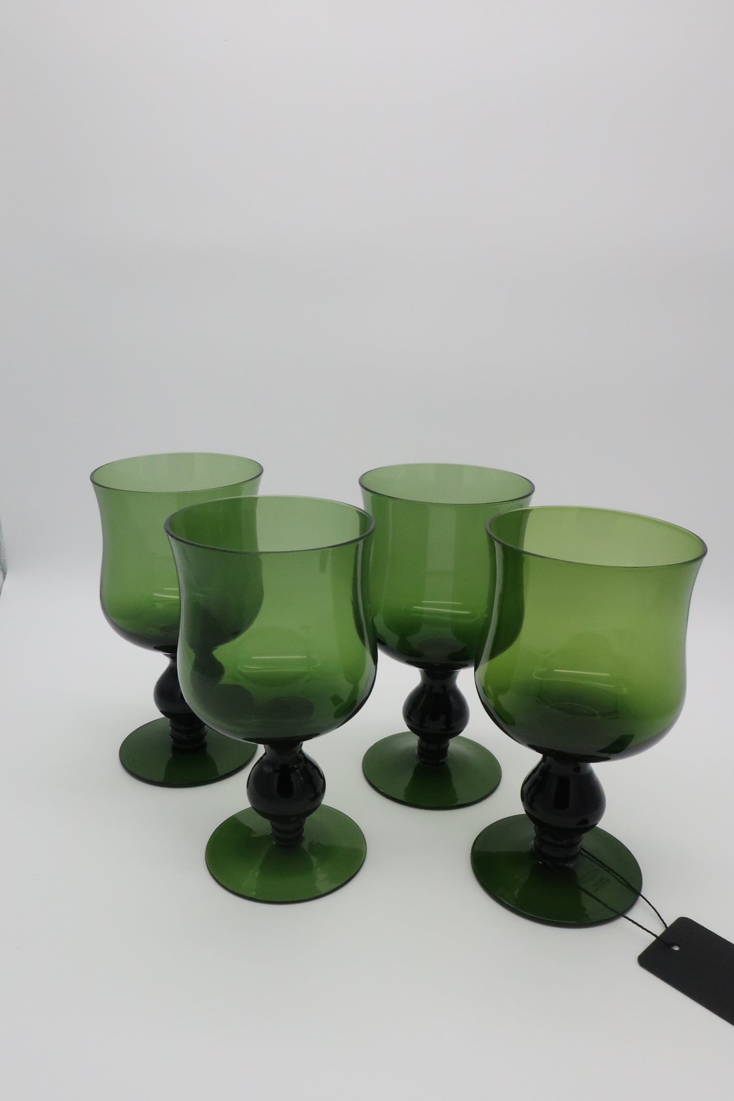 Italian Green Wine Glasses