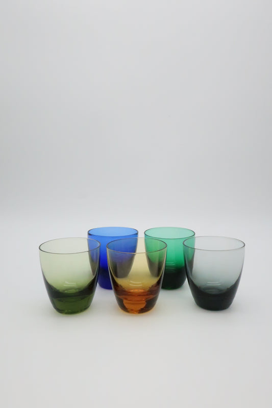 1970's Multi Colored Shotglasses