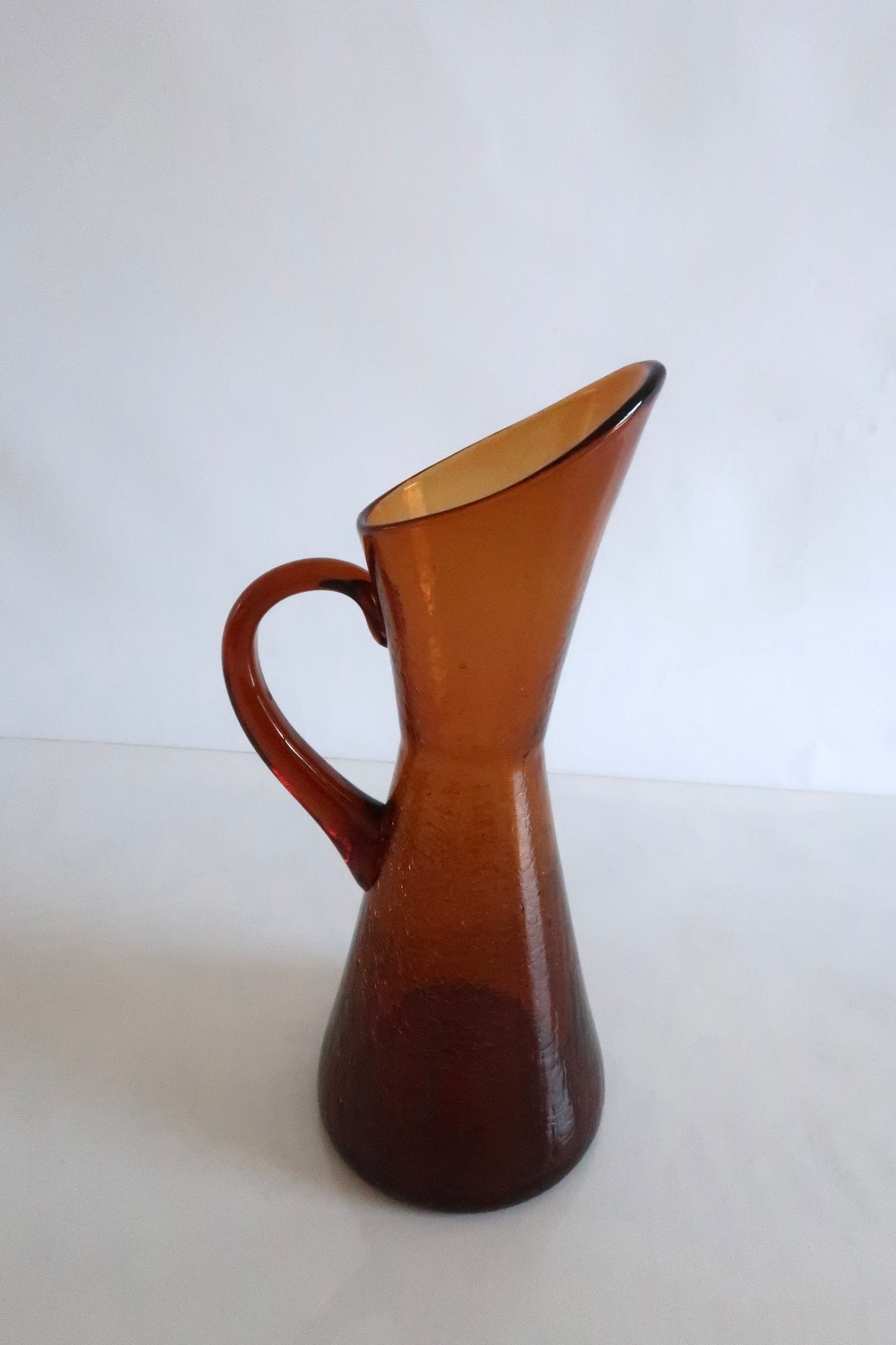 Amber Pilgrim Crackle Pitcher