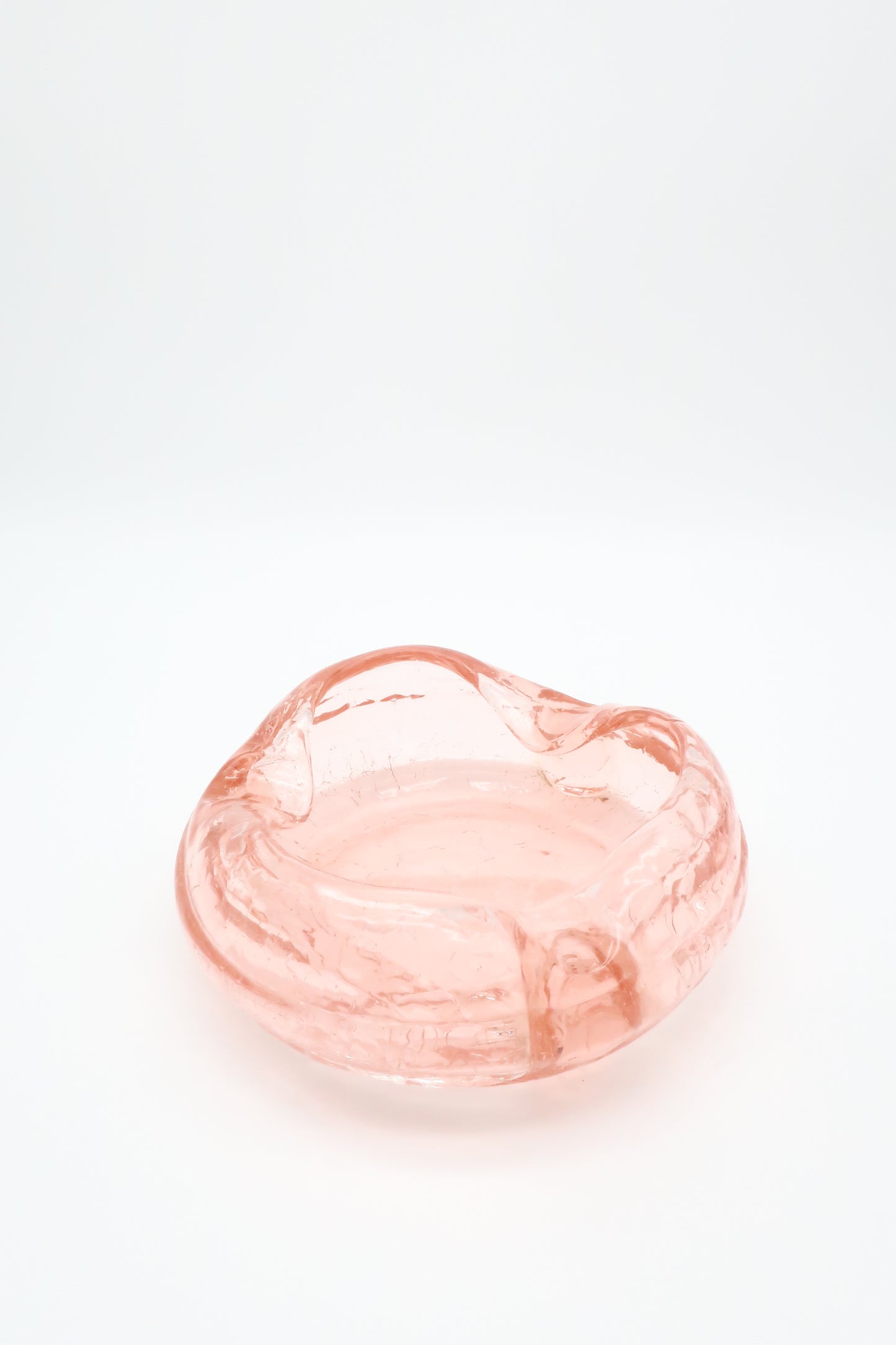Viking Pink Crackle Ashtray