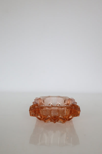 Pink Glass Ashtray