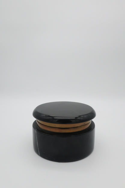 Marble & Brass Lidded Catch-all