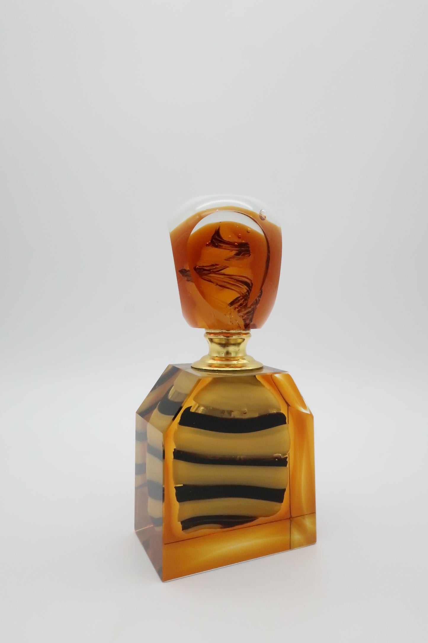 Amber & Black Perfume Bottle