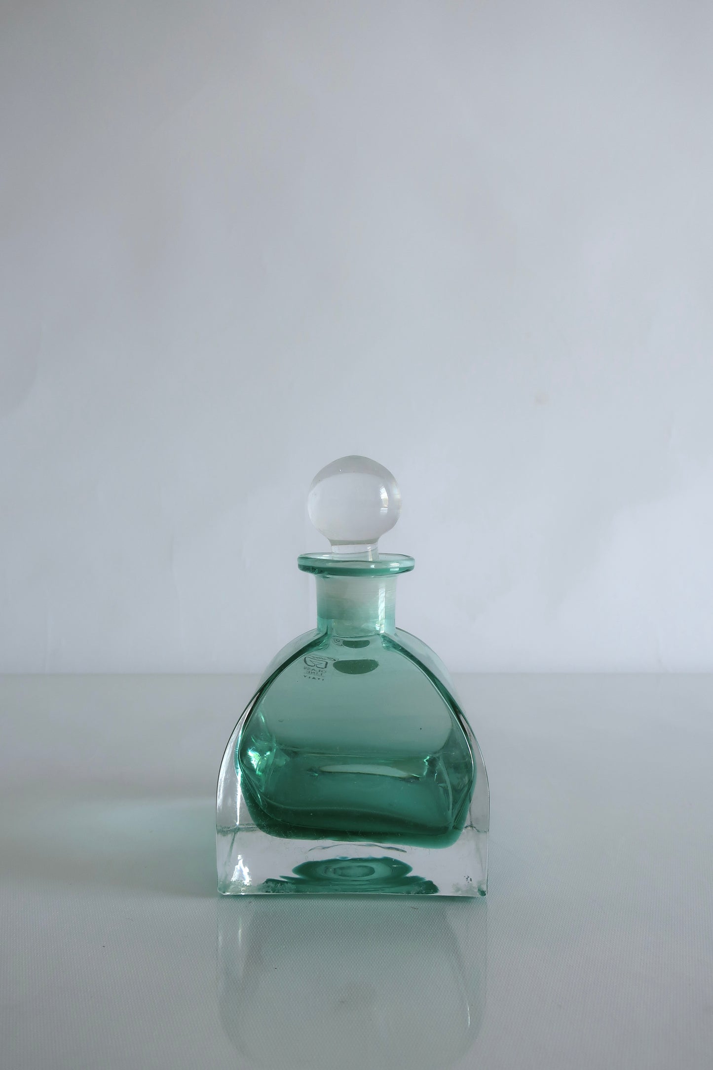 Sea Green Lidded Decanter