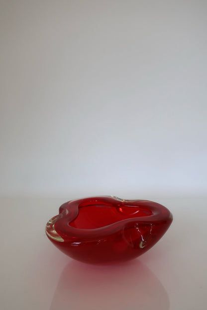 Murano Red Ashtray