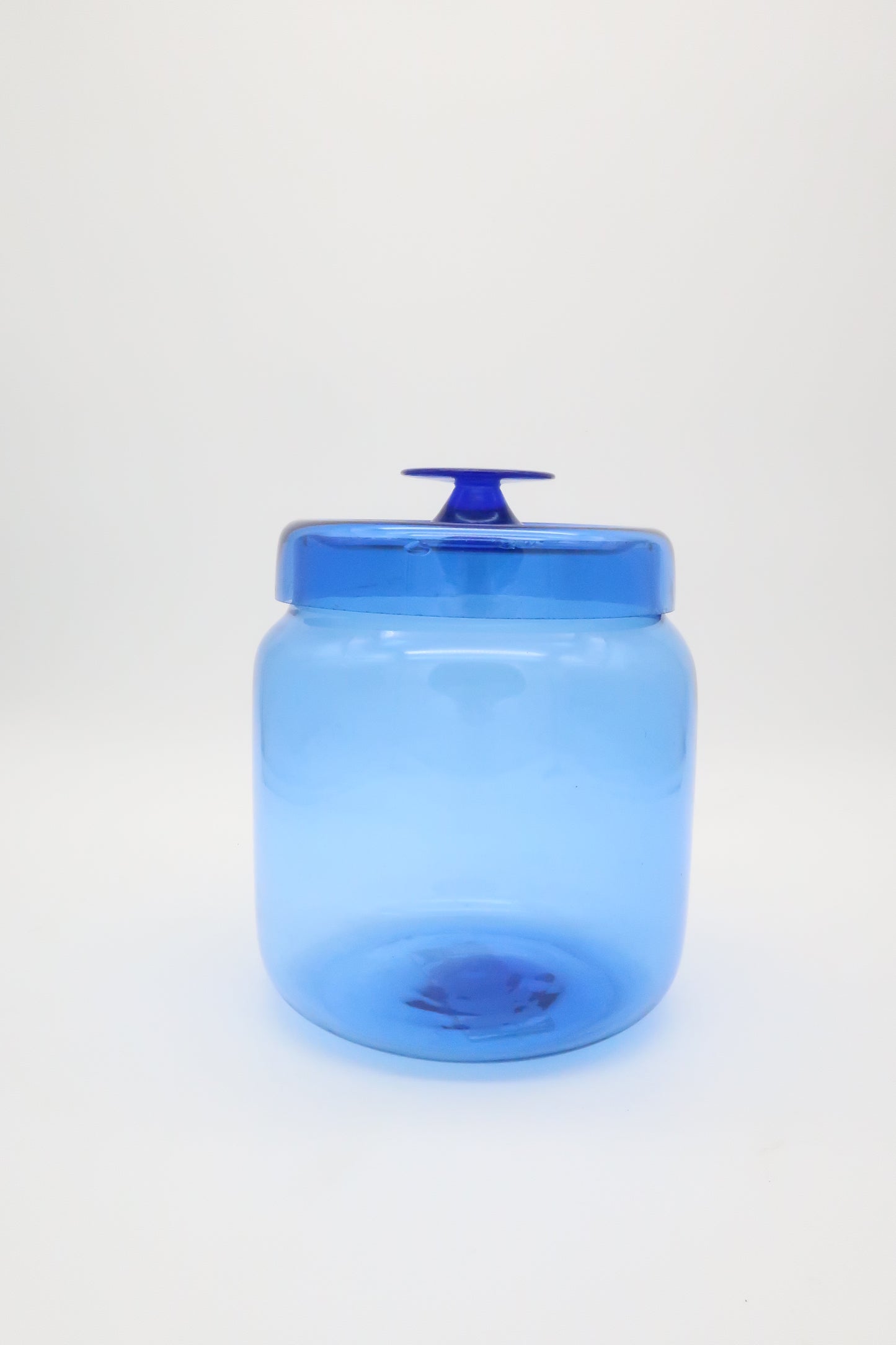 1970's Cobalt Blue Canister