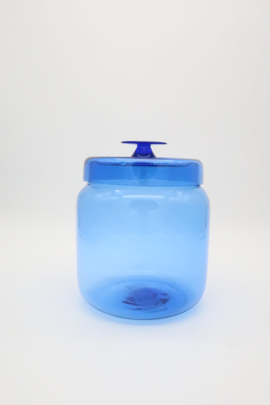 1970's Cobalt Blue Canister