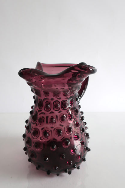 Amethyst Hobnail Pitcher