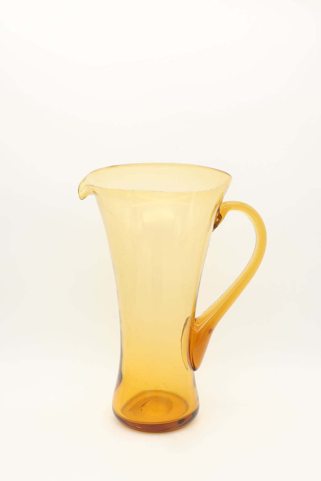 Handblown Amber Pitcher