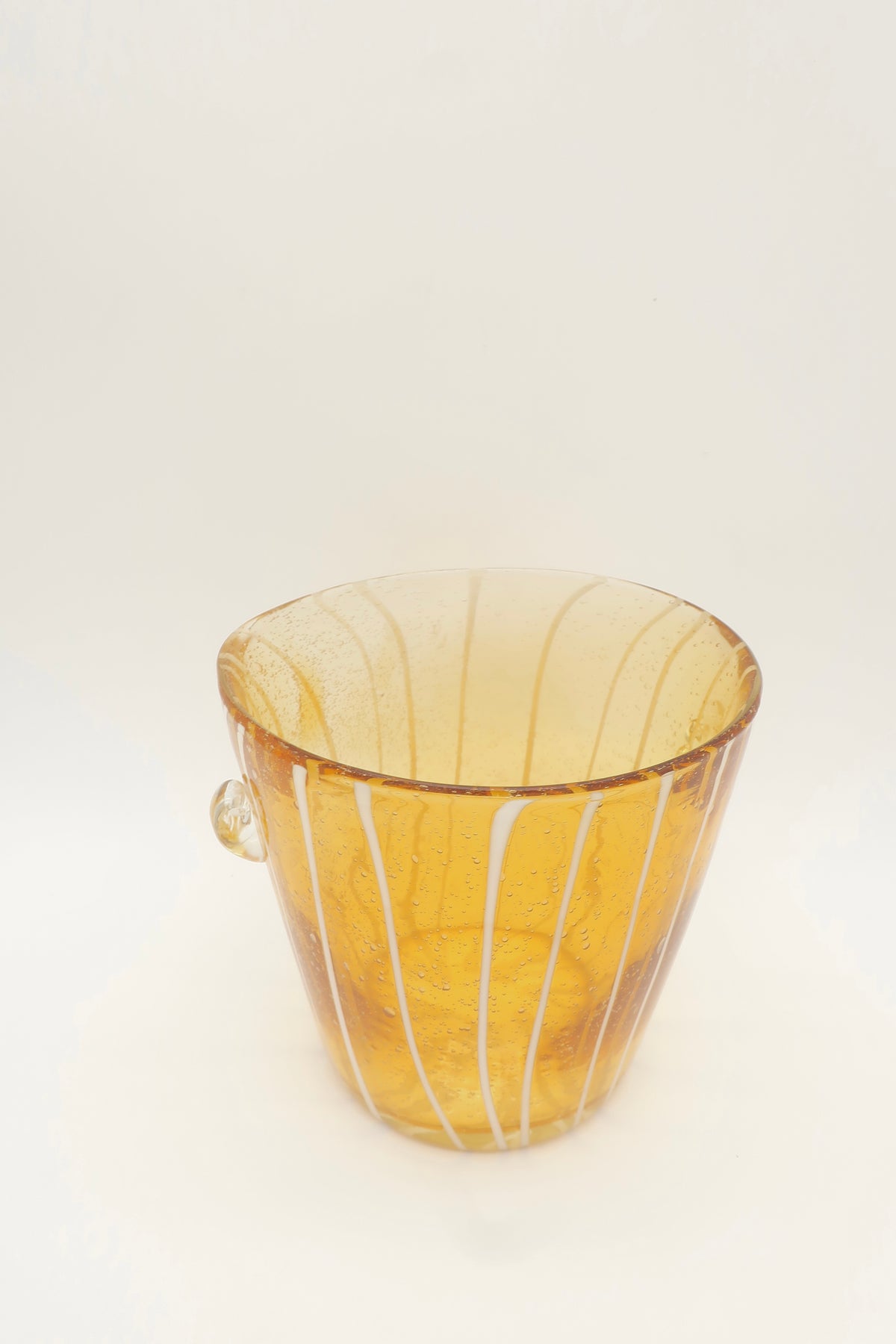1970s Italian Murano Venini Glass Ice Bucket
