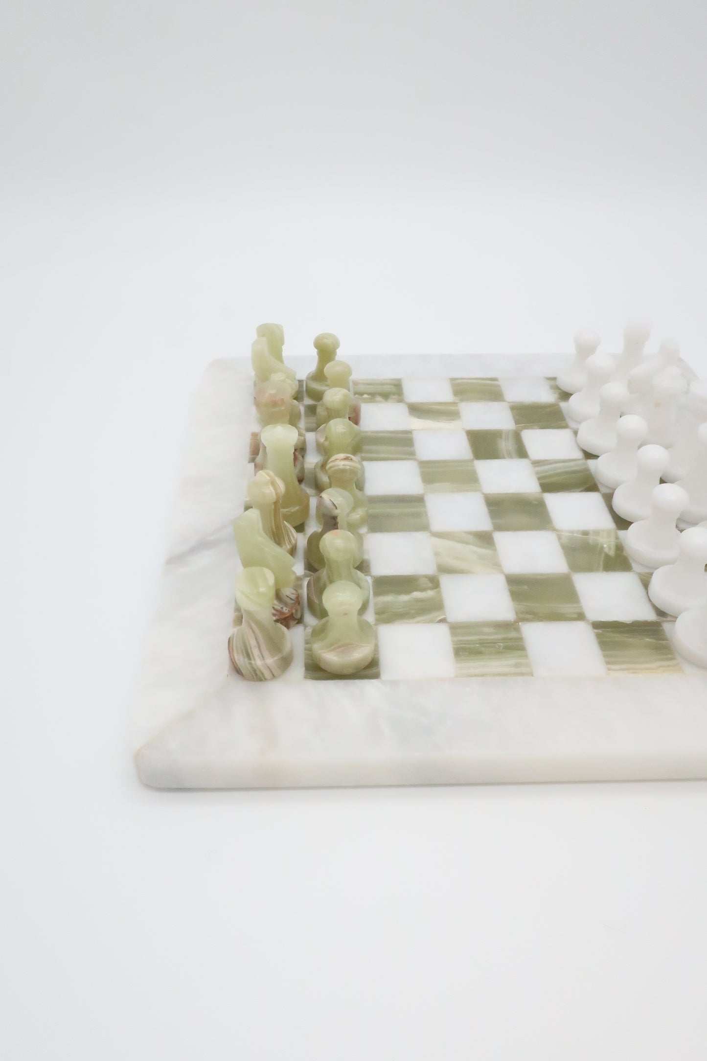 Green Onyx Chess Board