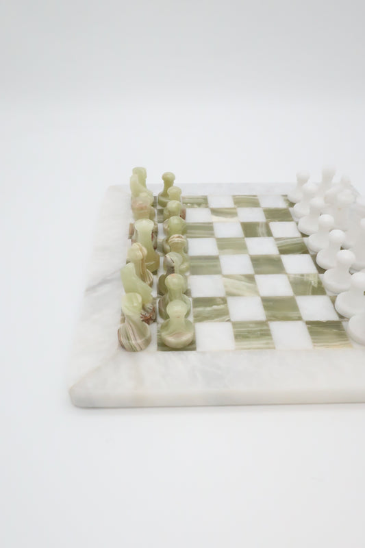 Green Onyx Chess Board