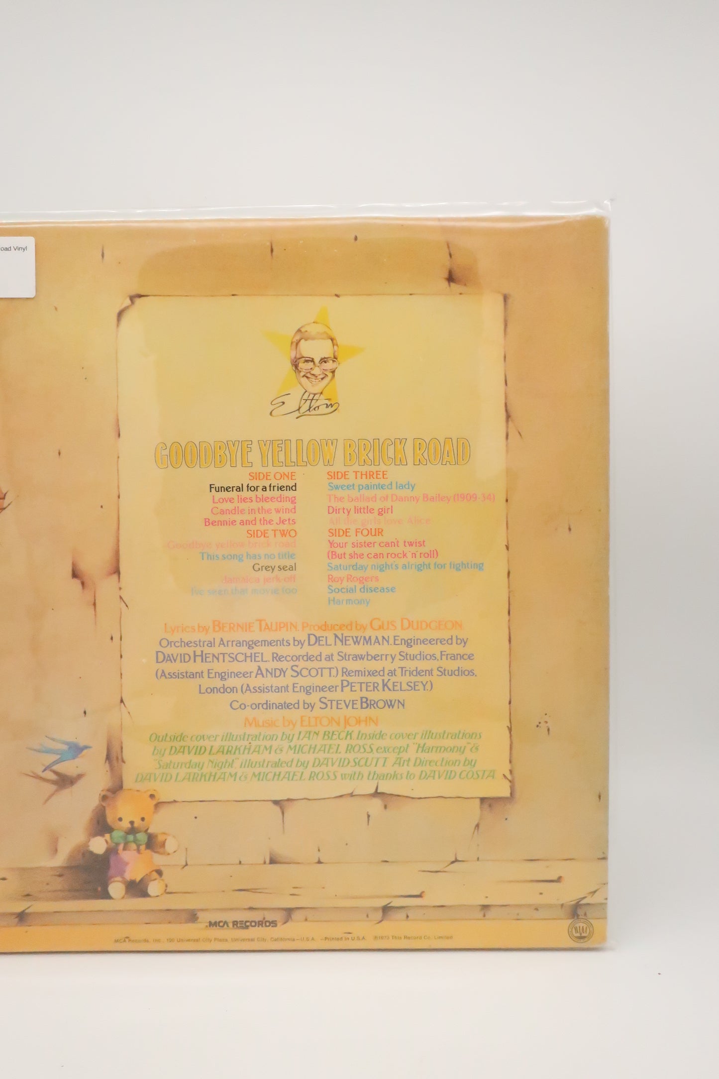 1973 Elton John Goodbye Yellow Brick Road Vinyl