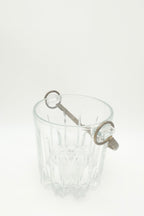 Clear Glass Ice Bucket