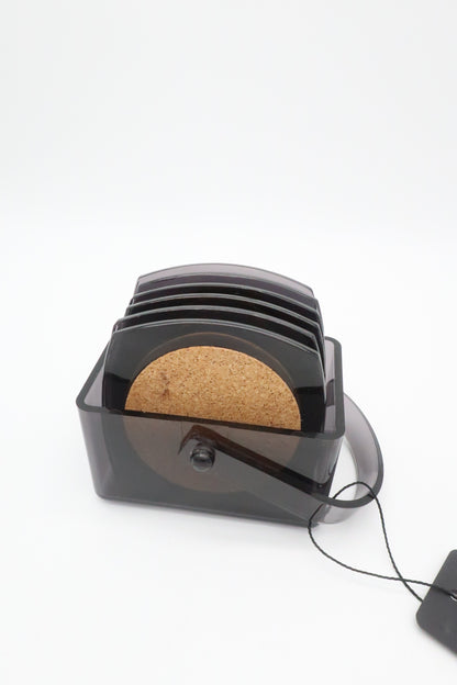 Smoke Lucite Coaster Set