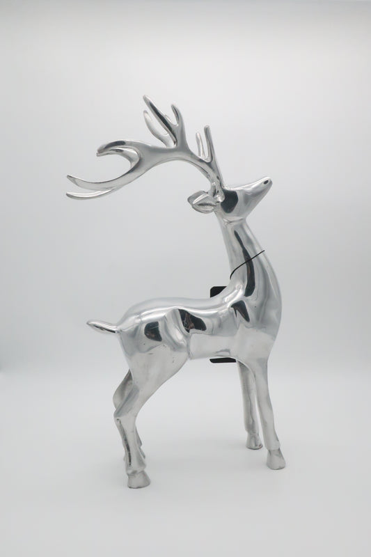 Silver Metal Reindeer
