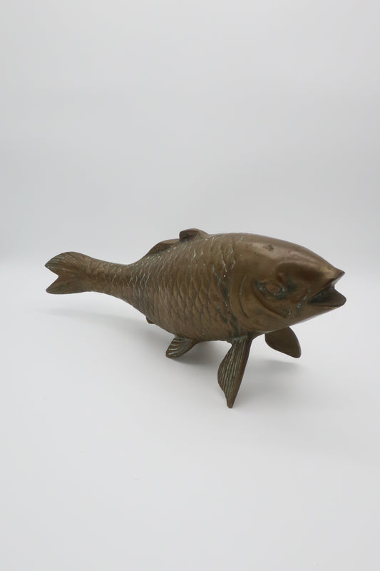 Large Brass Koi Fish