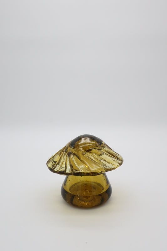 Amber Glass Mushroom