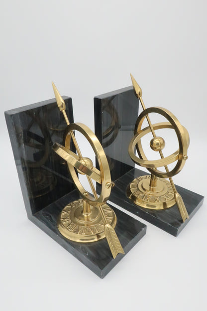 Marble Armillary Sphere bookends
