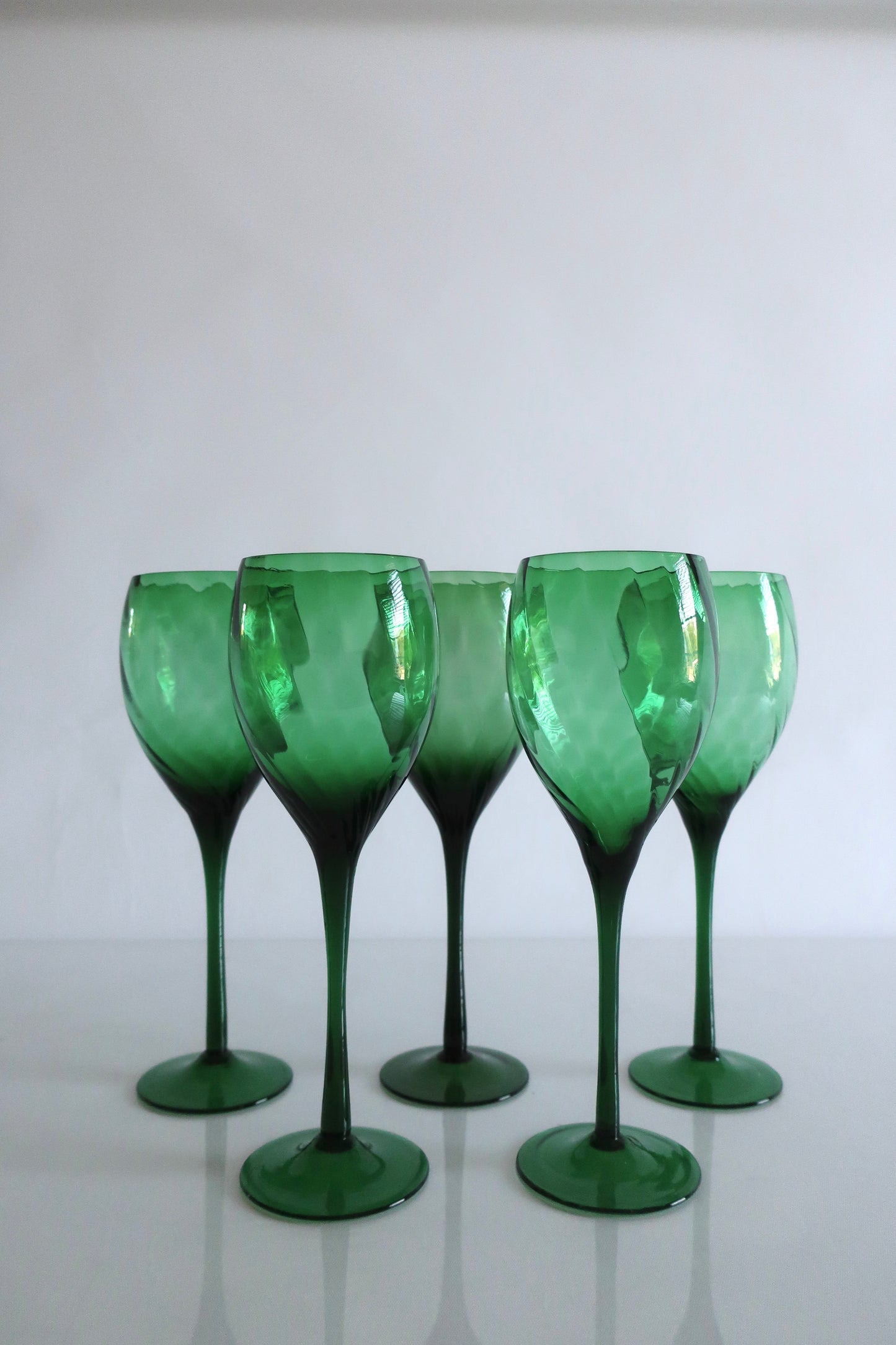 Green Wine Glasses