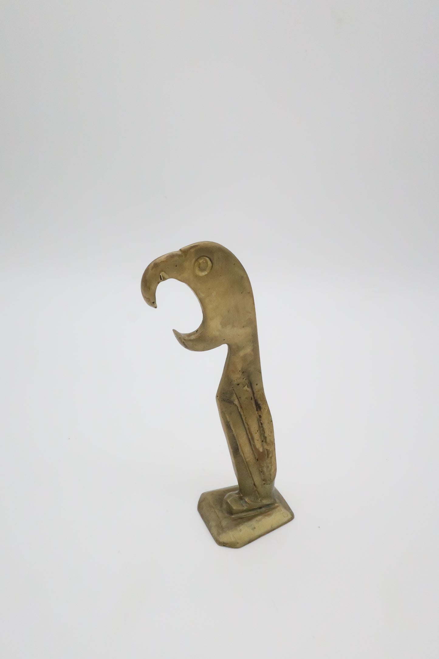 1930s Art Deco Brass Parrot Bottle Opener