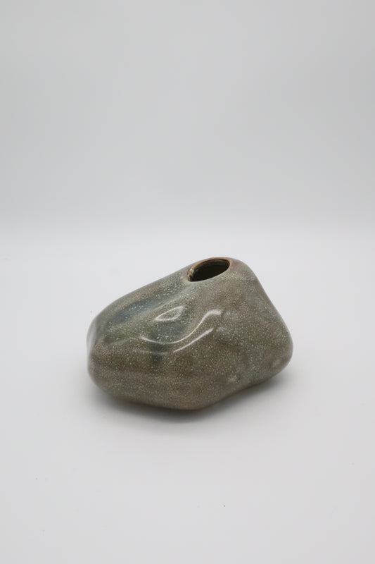 Abstract Pottery Bud Vase