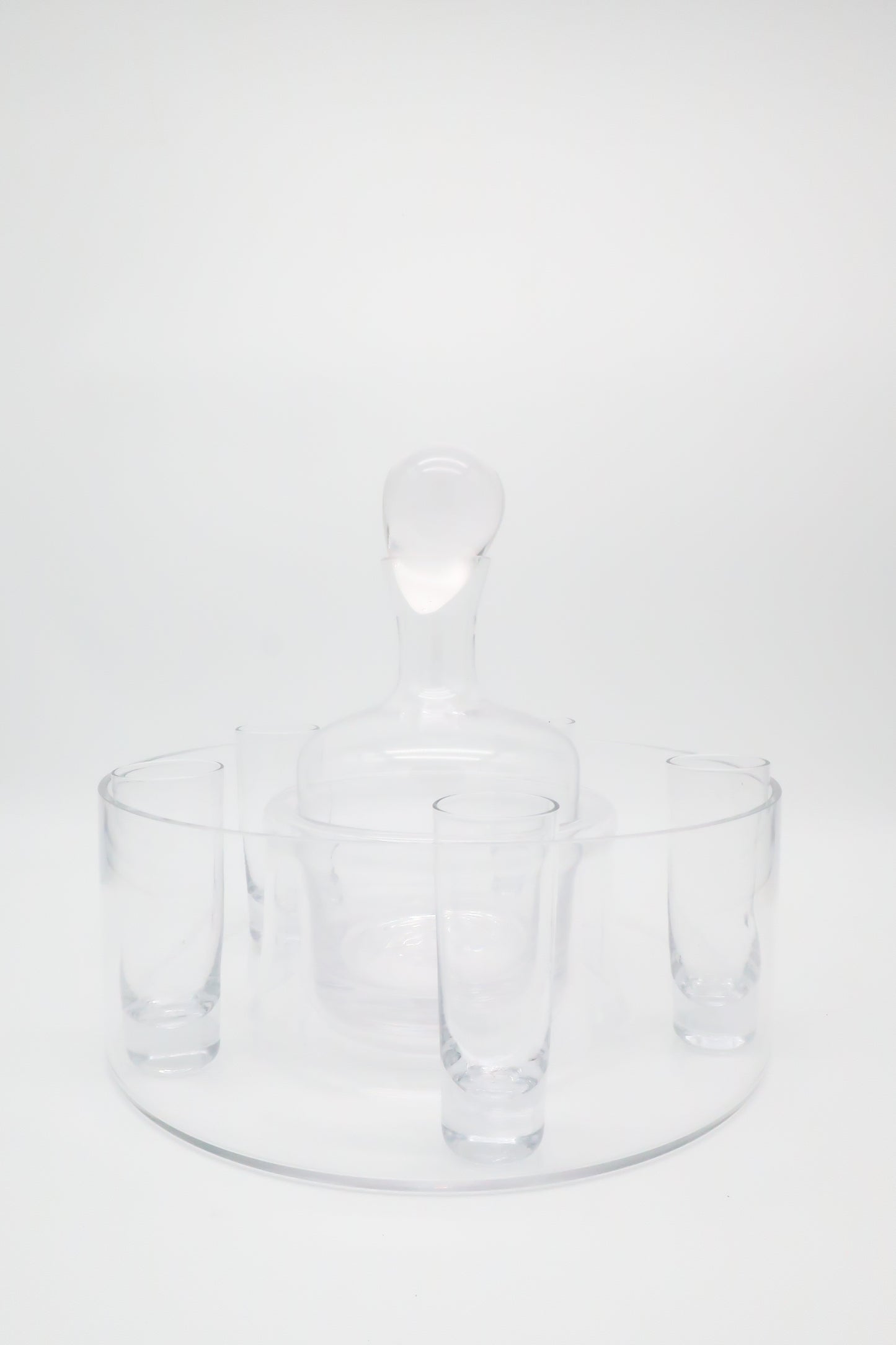 7 Piece Clear Glass Decanter Set