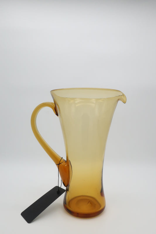 Handblown Amber Pitcher