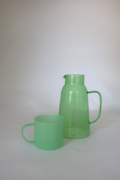 Green Bedside Carafe Pitcher