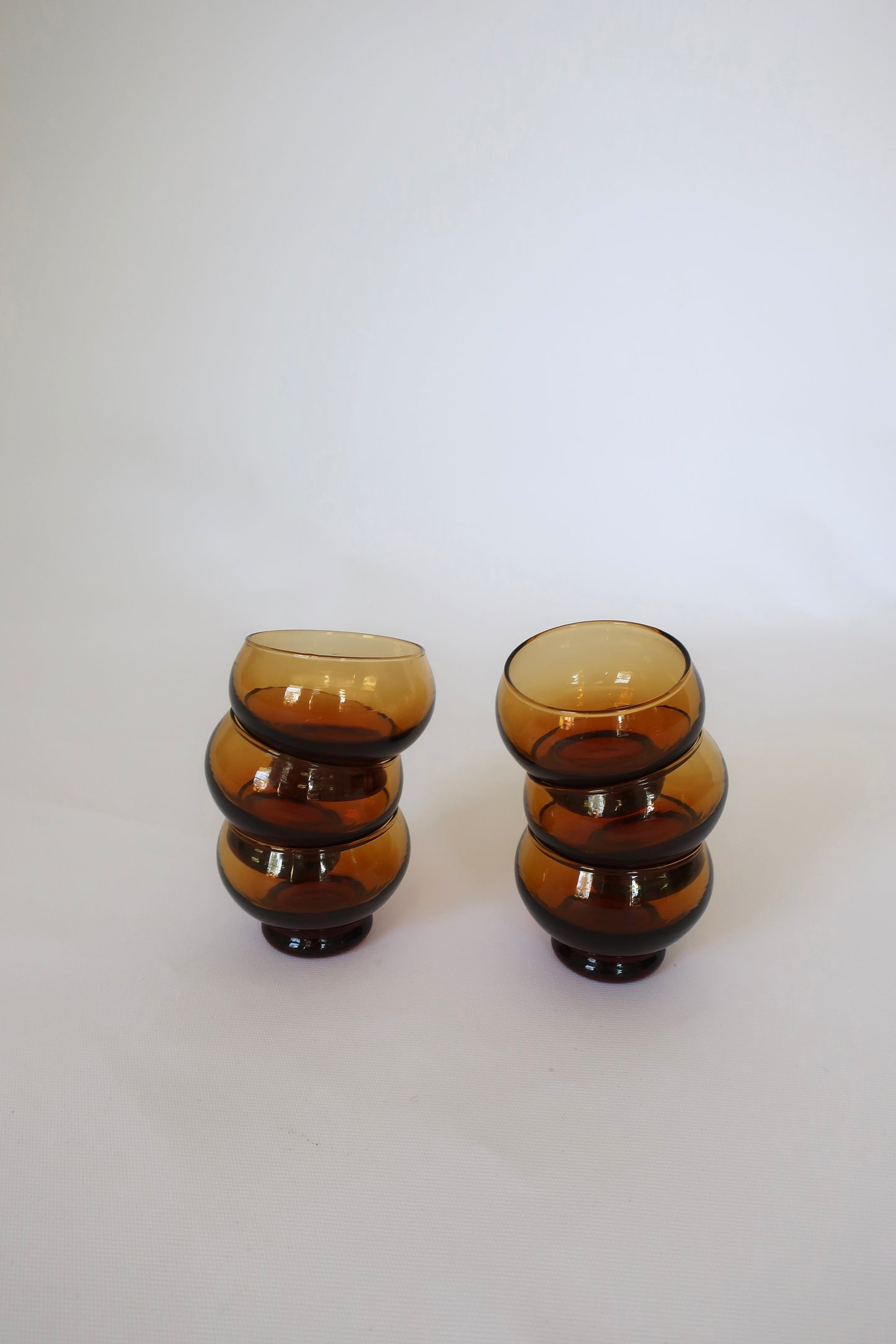 Italian Peedee Amber Shotglasses