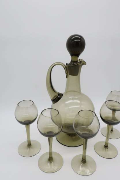 Smokey Brown Decanter Set