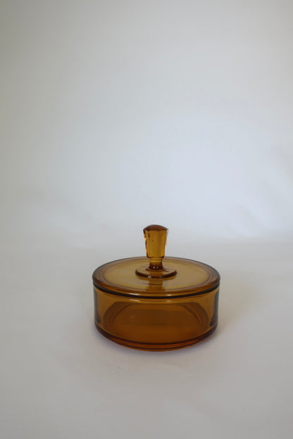 Martinsville Amber Lidded Catch-all