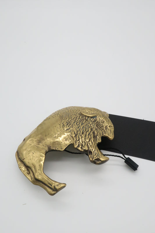 Brass Buffalo Belt Buckle