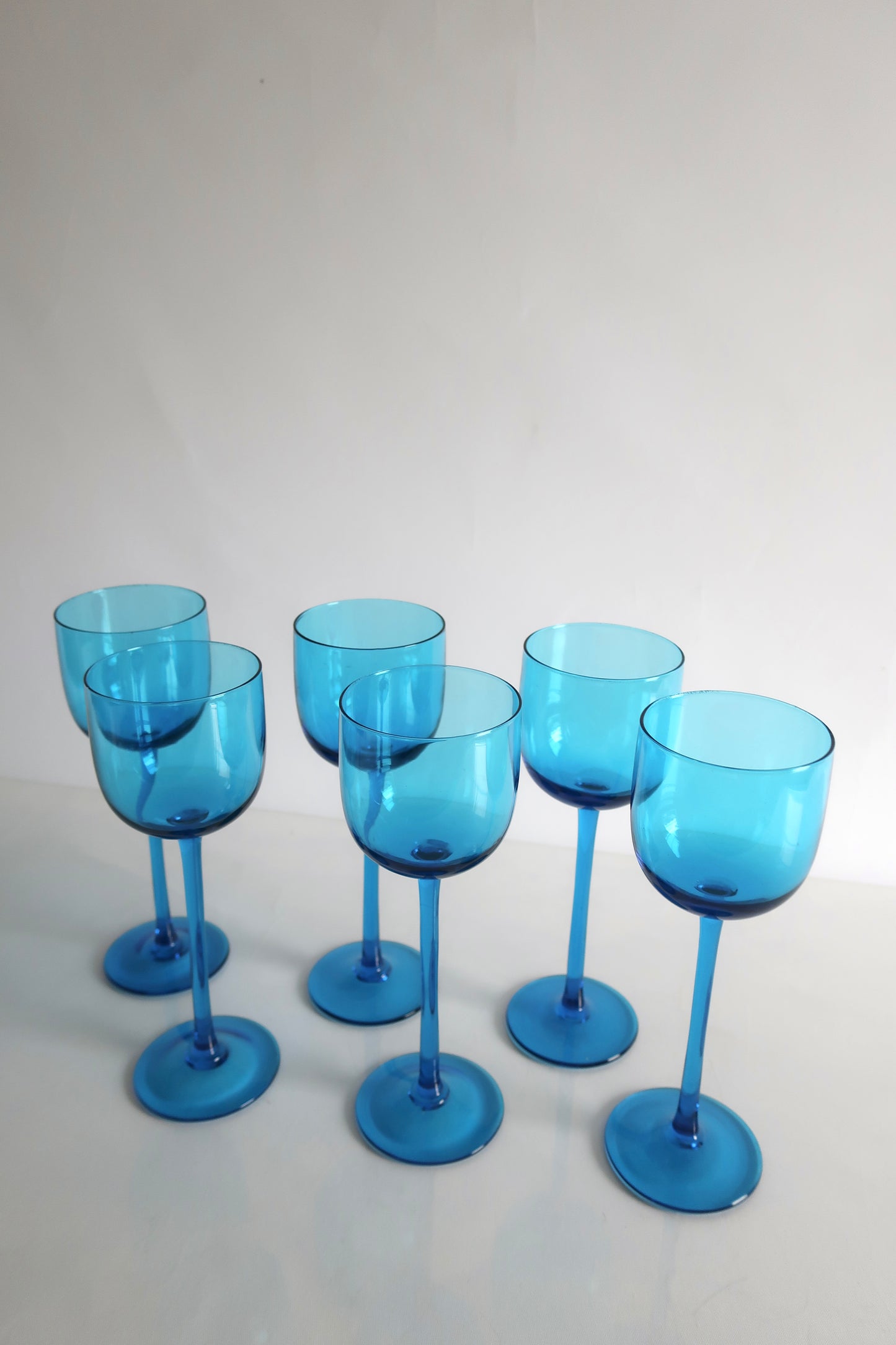 Carlo Moretti Blue Wine Glasses