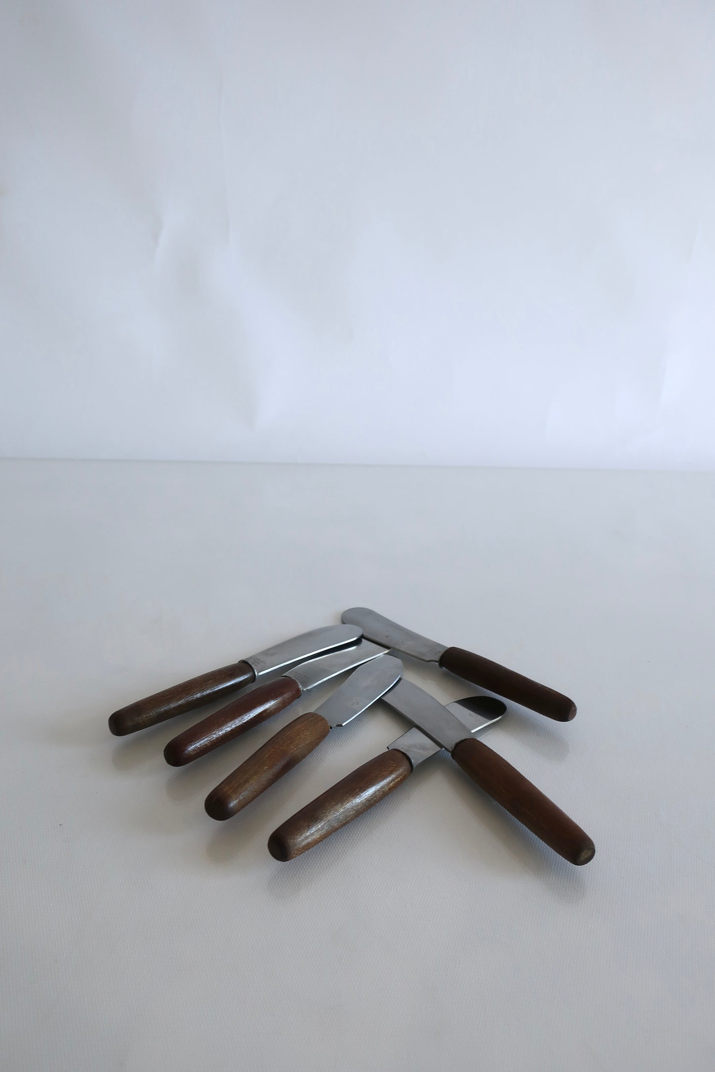 Stainless Steel & Teak Cheese Knives