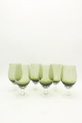 1960s Sasaki Green Juice Cocktail Glasses