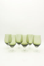 1960s Sasaki Green Juice Cocktail Glasses